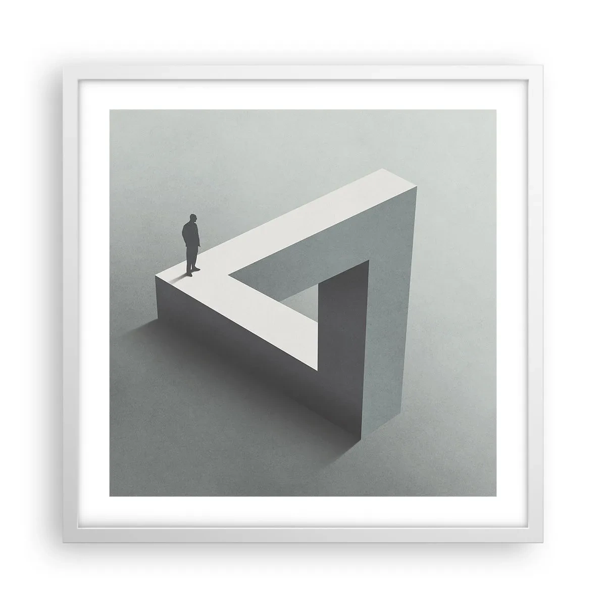 Pôster em moldura branca - Mas é possível - 50x50 cm