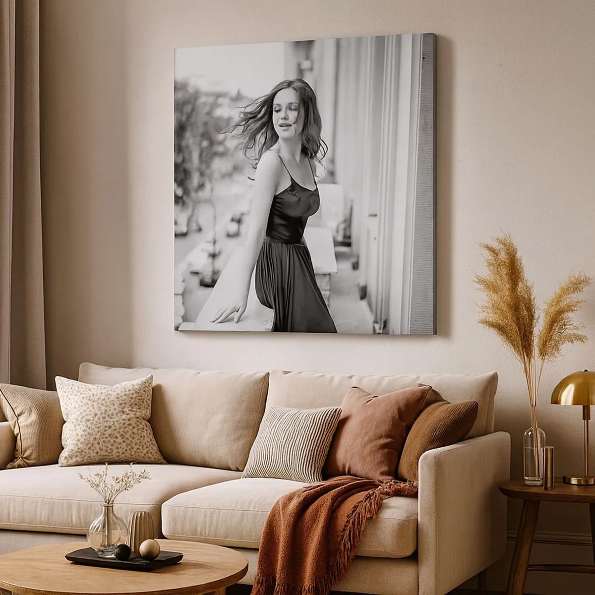 Quadro em tela - Certamente uma parisiense - 30x30 cm