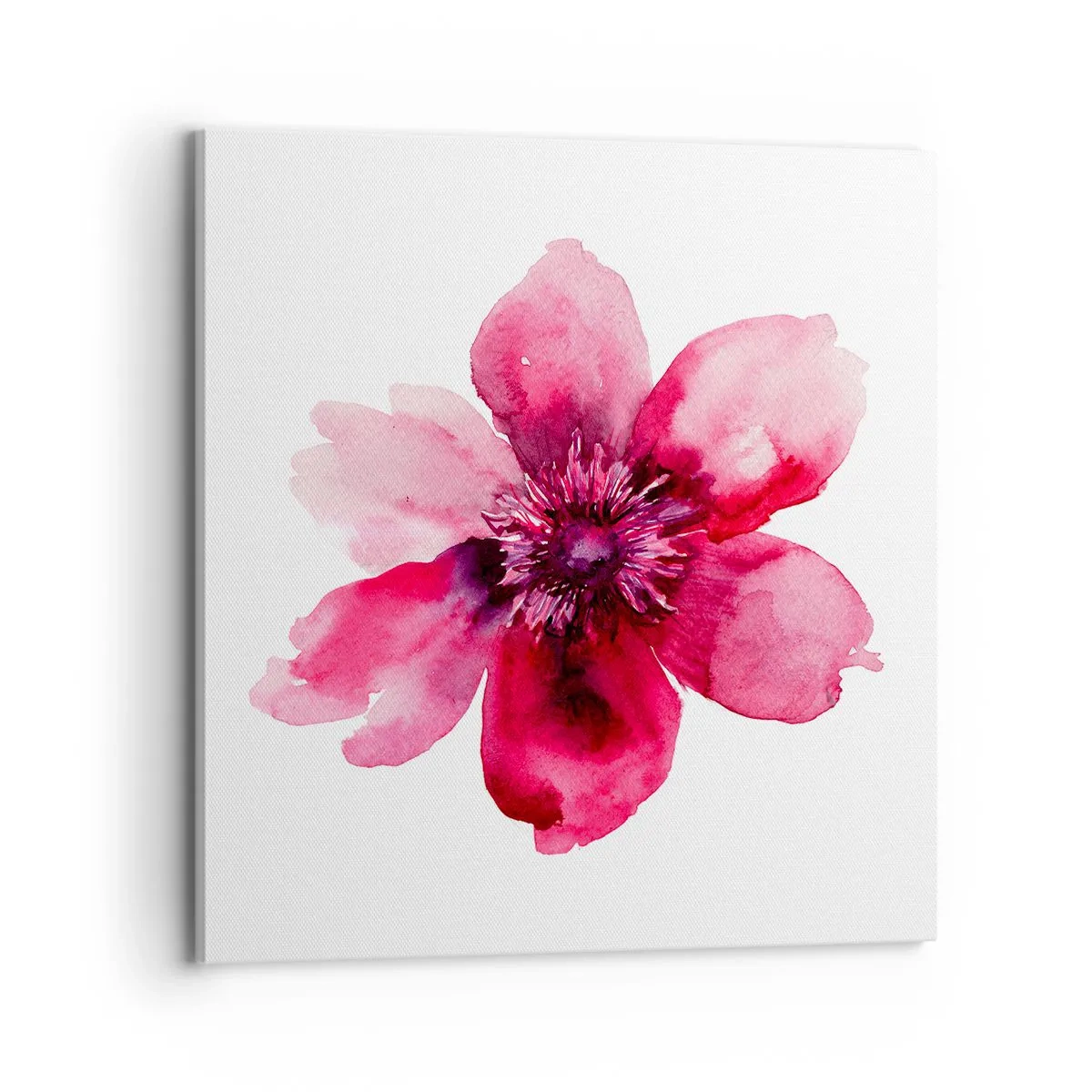 Quadro em tela - Beijo carmim perfumado - 70x70 cm