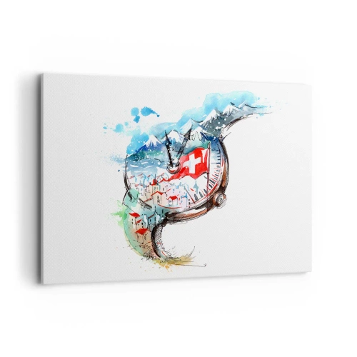 Quadro em tela - O Espírito da Suíça - 100x70 cm