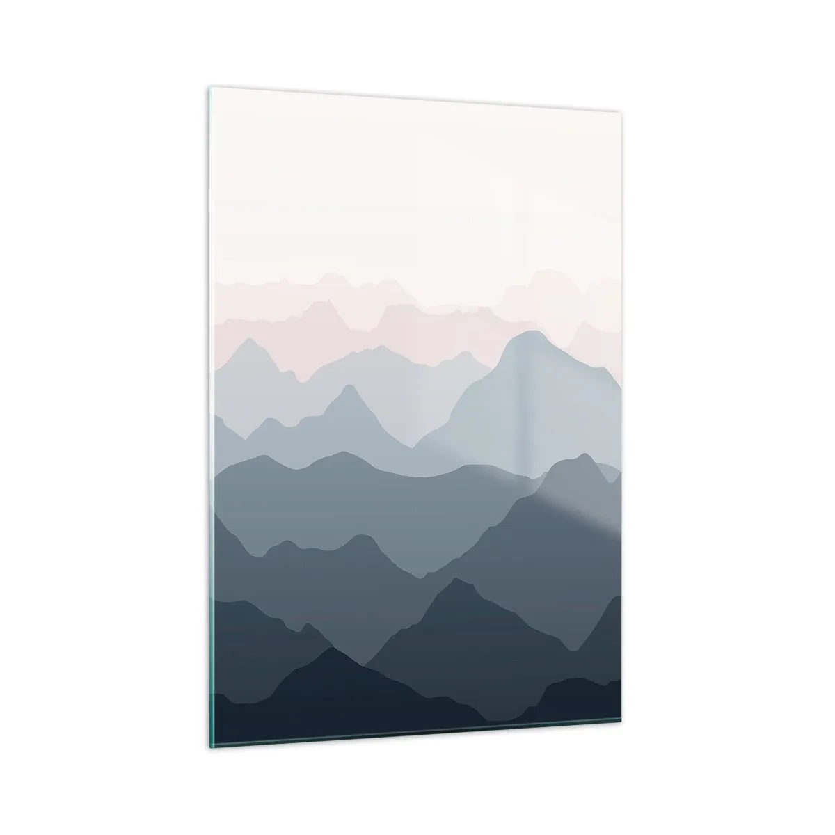 Quadro em vidro - Ondas de montanha - 50x70 cm