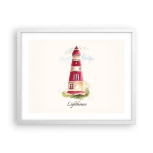 Pôster em moldura branca - Sempre há clima - 50x40 cm