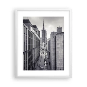 Pôster em moldura branca - Vale de Varsóvia - 40x50 cm