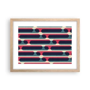 Pôster com moldura de carvalho claro - Avançado e profundo - 40x30 cm