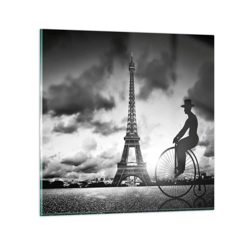 Quadro em vidro - Saudades da Belle Époque - 30x30 cm