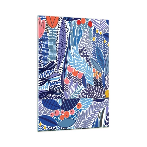 Quadro em vidro - Jardim Havaiano - 80x120 cm