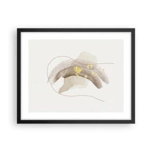 Pôster com moldura preta - Encontrado no espaço - 50x40 cm