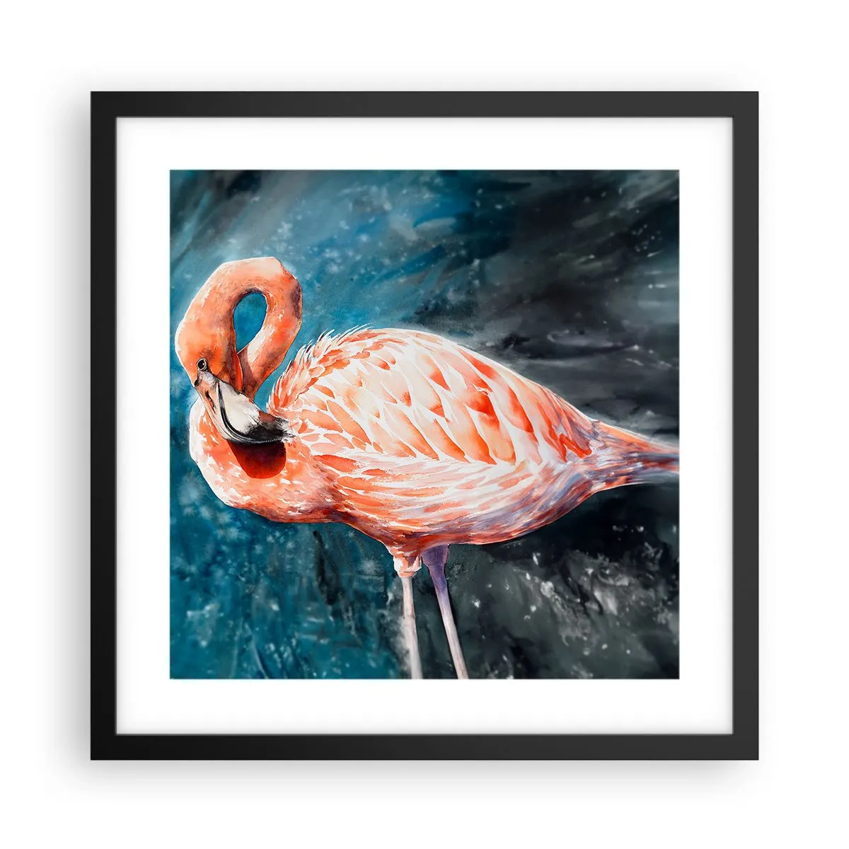 Pôster com moldura preta - Decorativo por natureza - 40x40 cm
