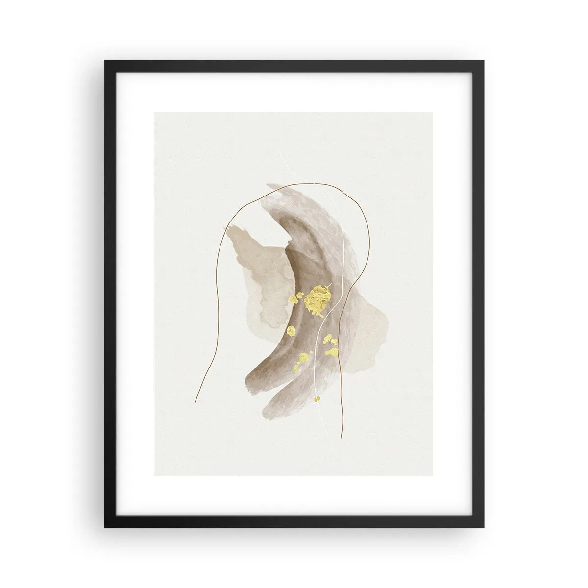 Pôster com moldura preta - Encontrado no espaço - 40x50 cm