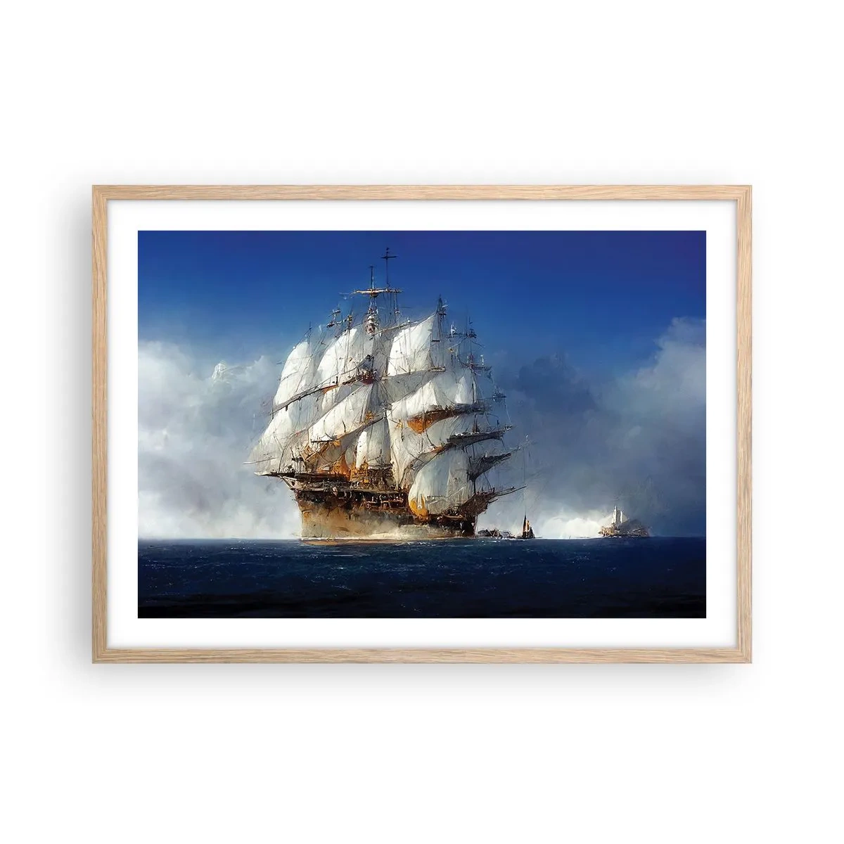 Pôster com moldura de carvalho claro - A grande glória! - 70x50 cm