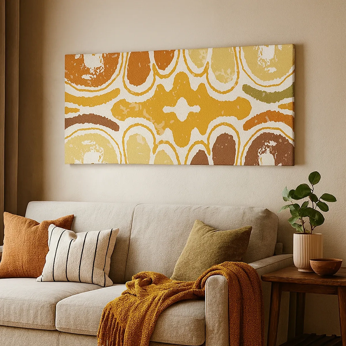 Quadro em tela - Abstração sentimental - 30x30 cm