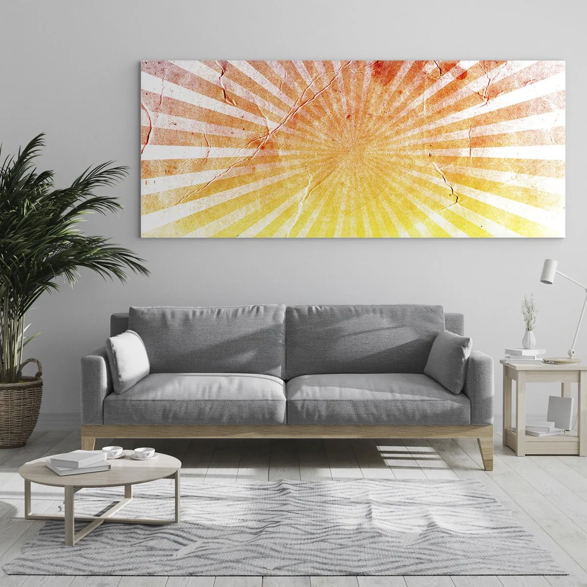 Quadro em vidro - Nasceres e entardeceres - 140x50 cm