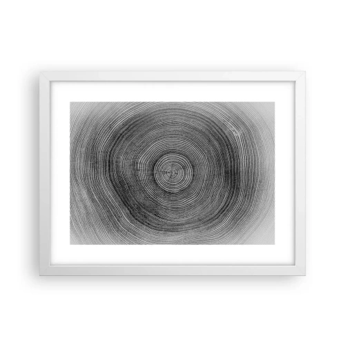 Pôster em moldura branca - Sinal dos tempos - 40x30 cm