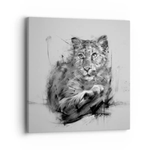 Quadro em tela - Sim, estou a ouvir atentamente - 40x40 cm