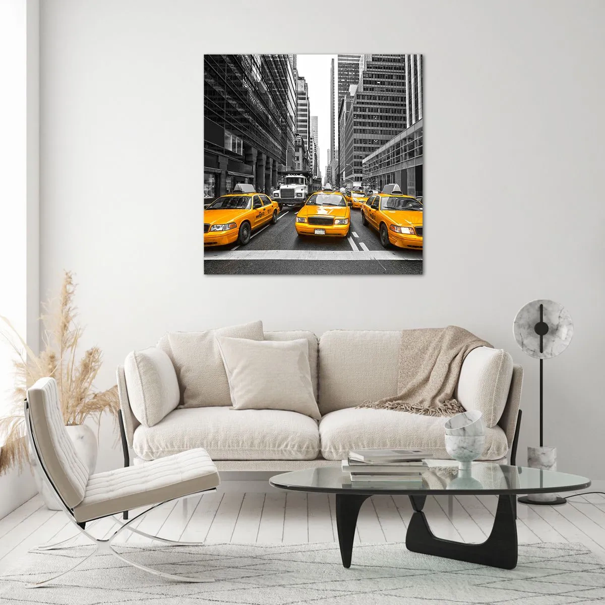 Quadro em vidro - Somos a cor da cidade - 60x60 cm