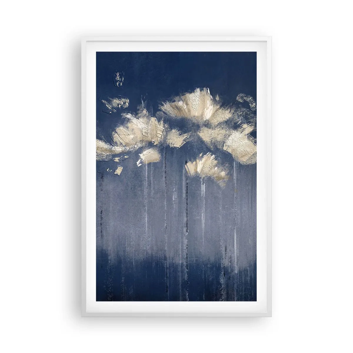 Pôster em moldura branca - Como pétalas ao vento - 61x91 cm