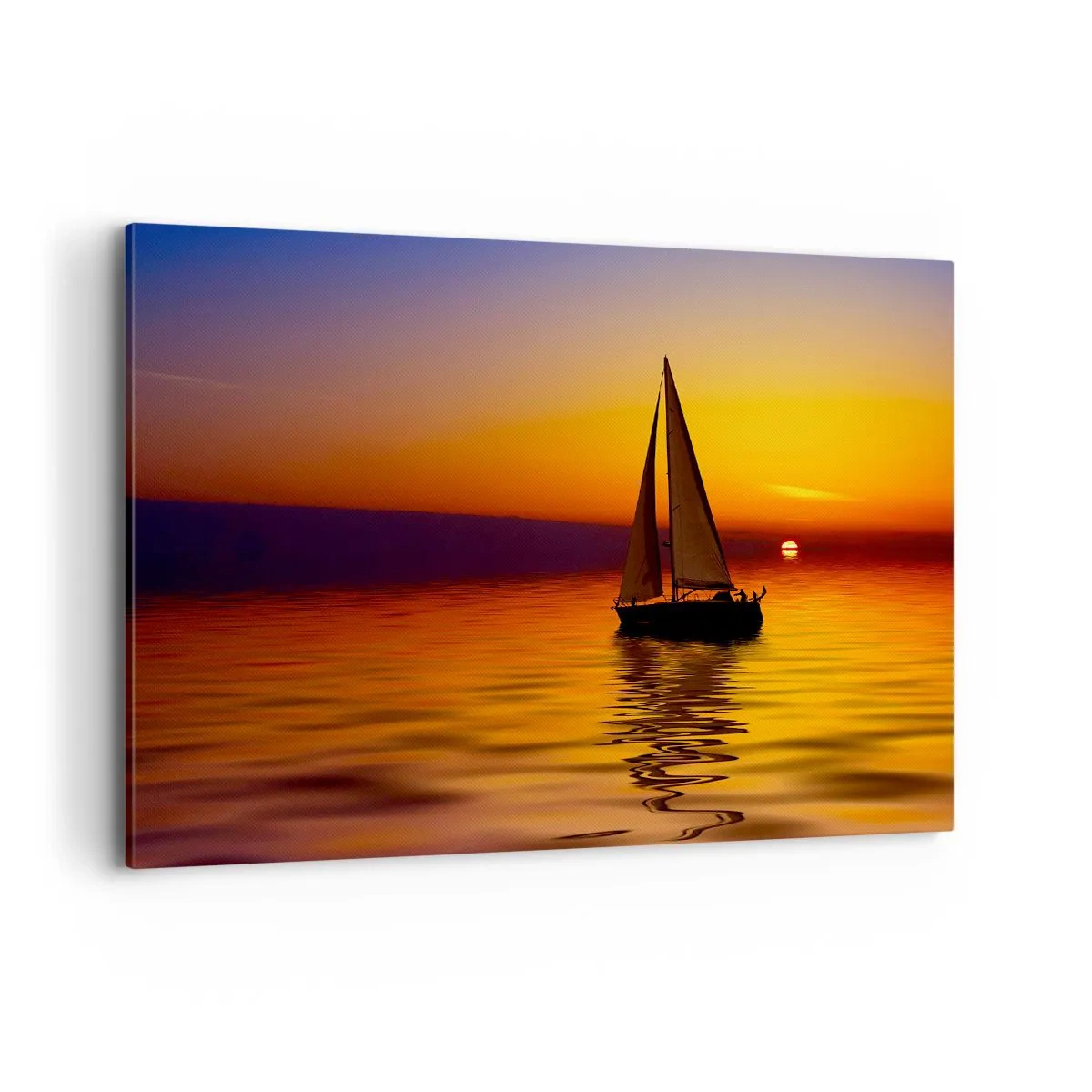 Quadro em tela - Tranquilo anoitecer... - 100x70 cm