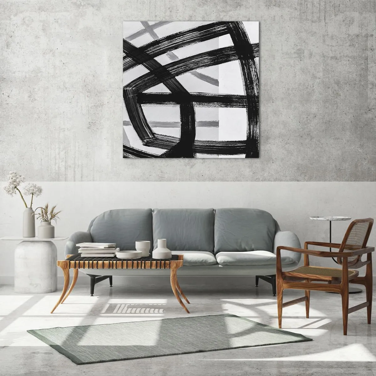 Quadro em vidro - Profundidade de construção - 70x70 cm