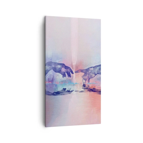 Quadro em tela - Faísca divina da vida - 45x80 cm