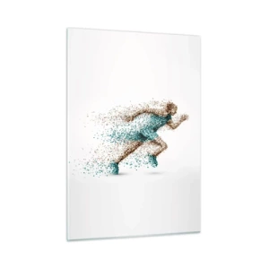 Quadro em vidro - A vida é uma corrida - 50x70 cm