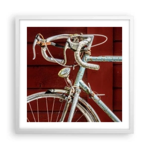 Pôster em moldura branca - Feito para vencer - 50x50 cm