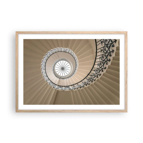 Pôster com moldura de carvalho claro - Dentro da casca - 70x50 cm