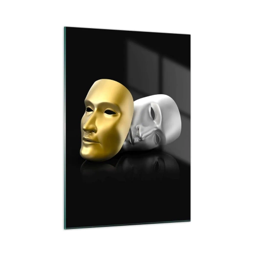 Quadro em vidro - A vida é um teatro - 50x70 cm