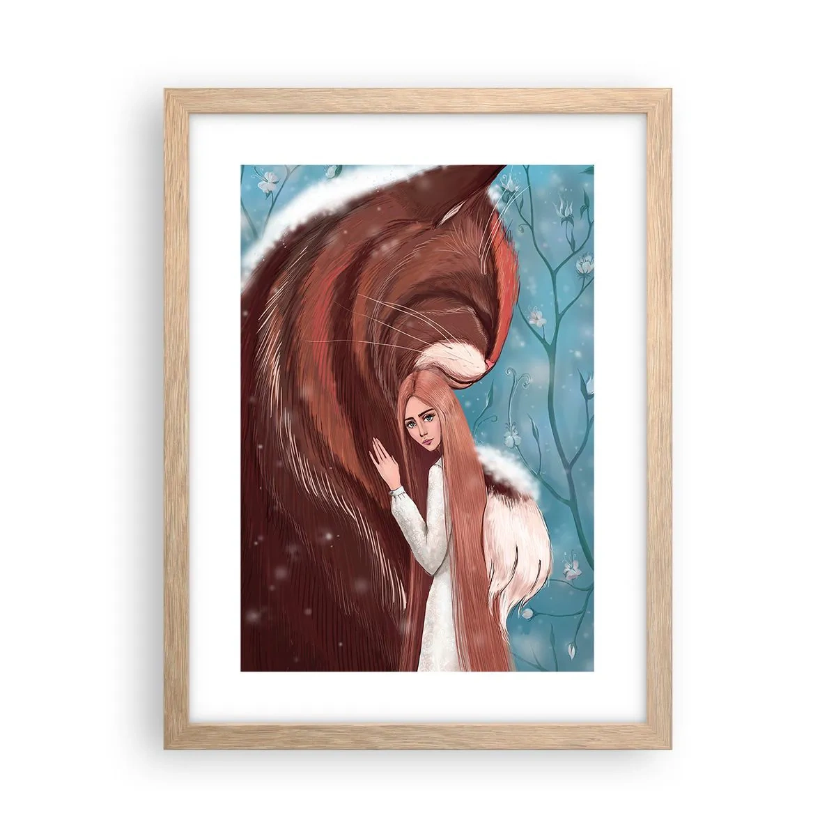 Pôster com moldura de carvalho claro - Bem-vindo ao conto de fadas - 30x40 cm