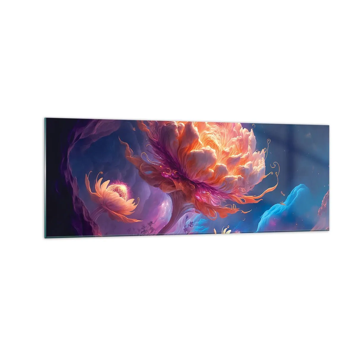 Quadro em vidro - Outro mundo - 140x50 cm