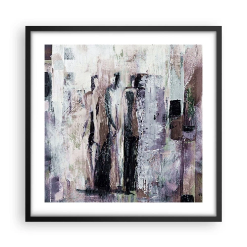 Pôster com moldura preta - Três misteriosos - 50x50 cm