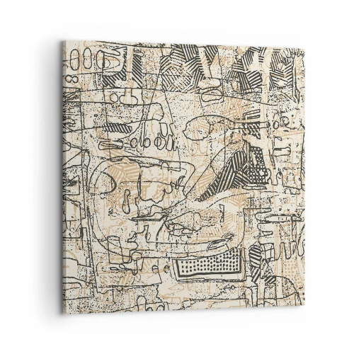 Quadro em tela - À espera de ser decifrado - 60x60 cm