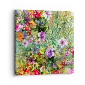 Quadro em tela - Nas flores para a perdição - 40x40 cm