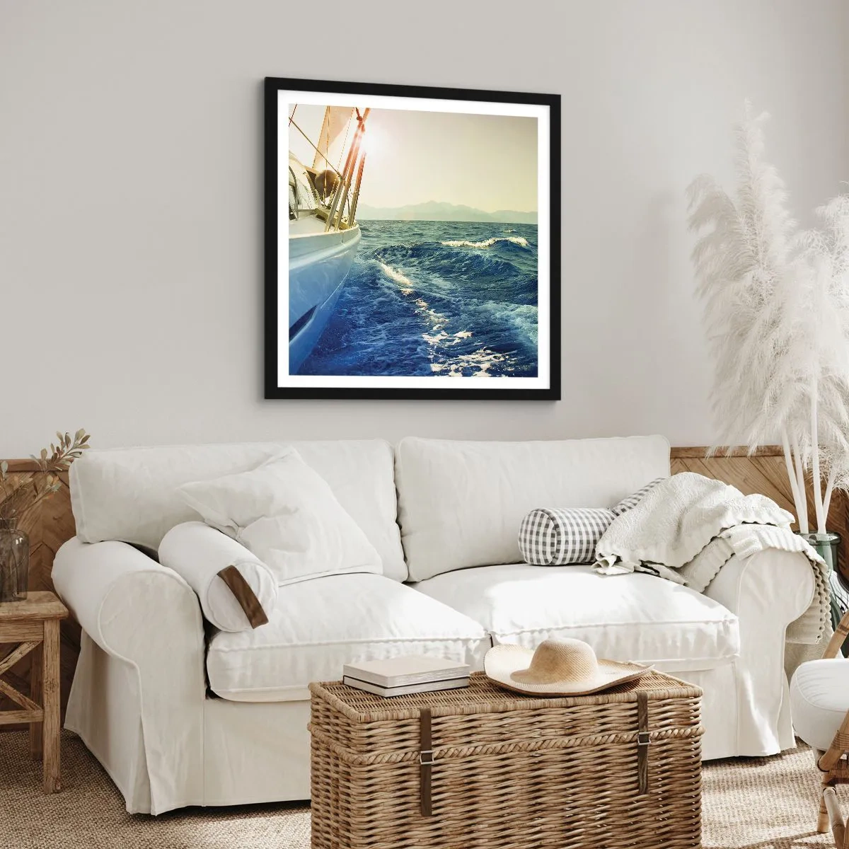 Pôster com moldura preta - Depois da aventura - 40x40 cm