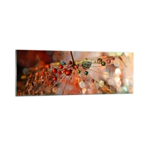 Quadro em vidro - Enroscado numa teia de aranha - 90x30 cm