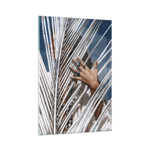 Quadro em vidro - A xamã - 80x120 cm