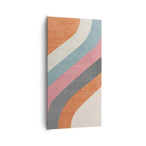 Quadro em tela - Composição diagonal – movimento - 65x120 cm