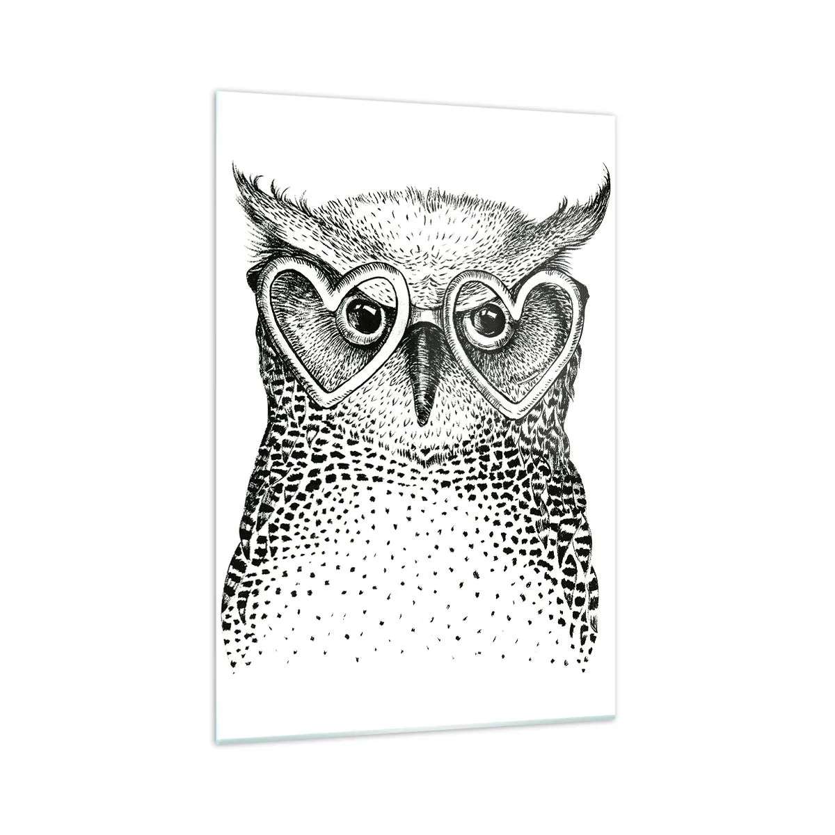 Quadro em vidro - Sabiamente e amorosamente - 70x100 cm