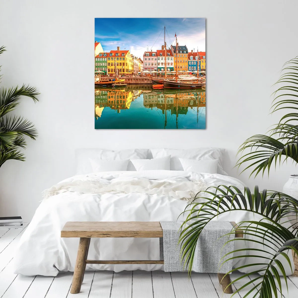 Quadro em tela - Sobre a água tão lisa como um espelho - 50x50 cm