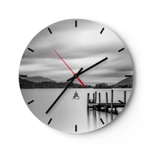 Relógio de parede - Relógio em vidro - Gentileza e força - 40x40 cm