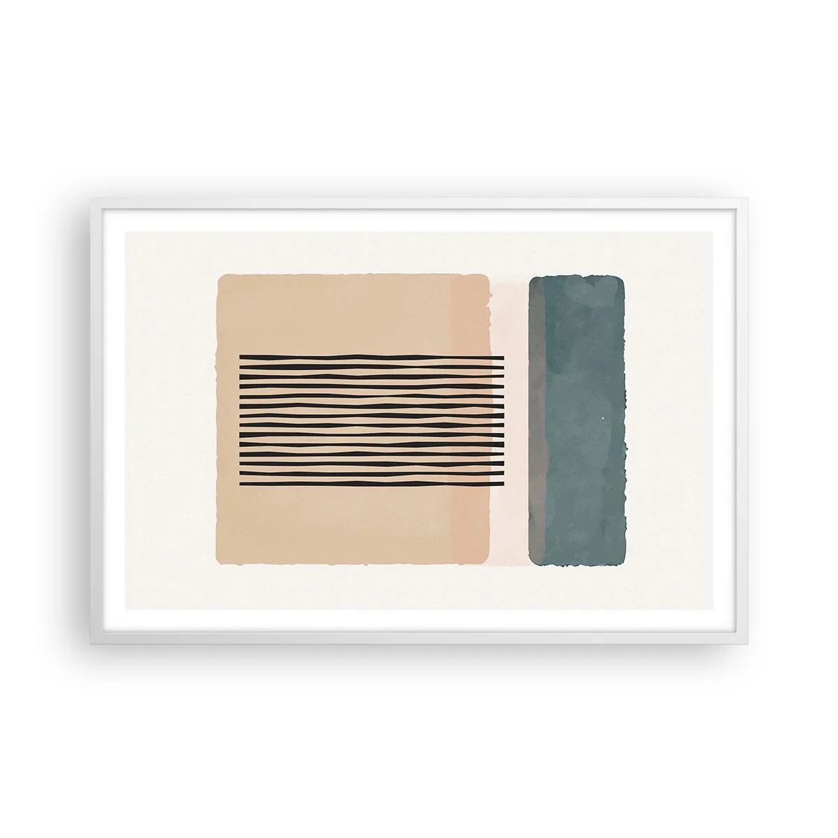 Pôster em moldura branca - Está tudo bem - 91x61 cm