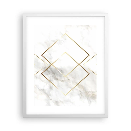 Pôster em moldura branca - Vista ao infinito - 40x50 cm