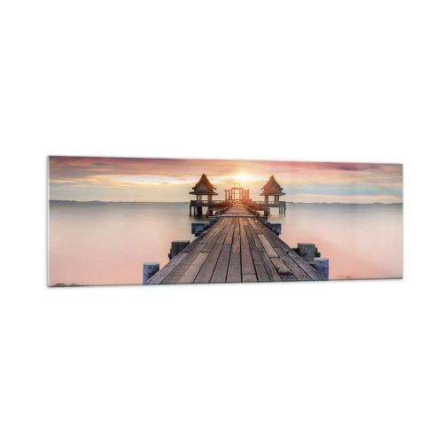Quadro em vidro - De oeste para leste - 160x50 cm