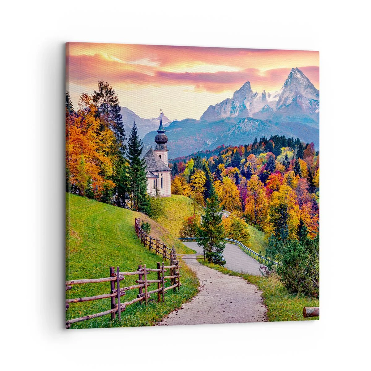 Quadro em tela - Paisagem como uma pintura - 50x50 cm