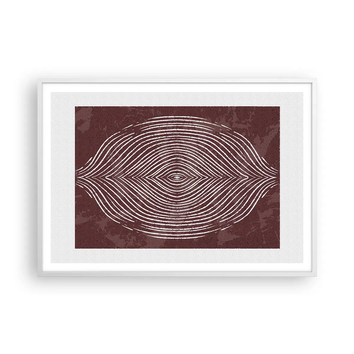 Pôster em moldura branca - O espaço fala - 100x70 cm