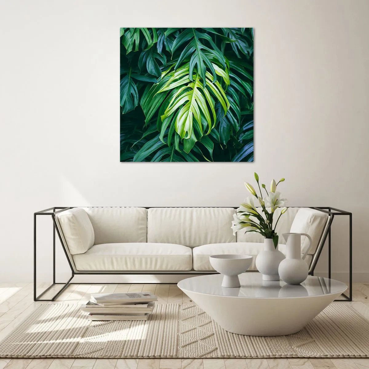 Quadro em vidro - Mergulhar no frescor - 70x70 cm