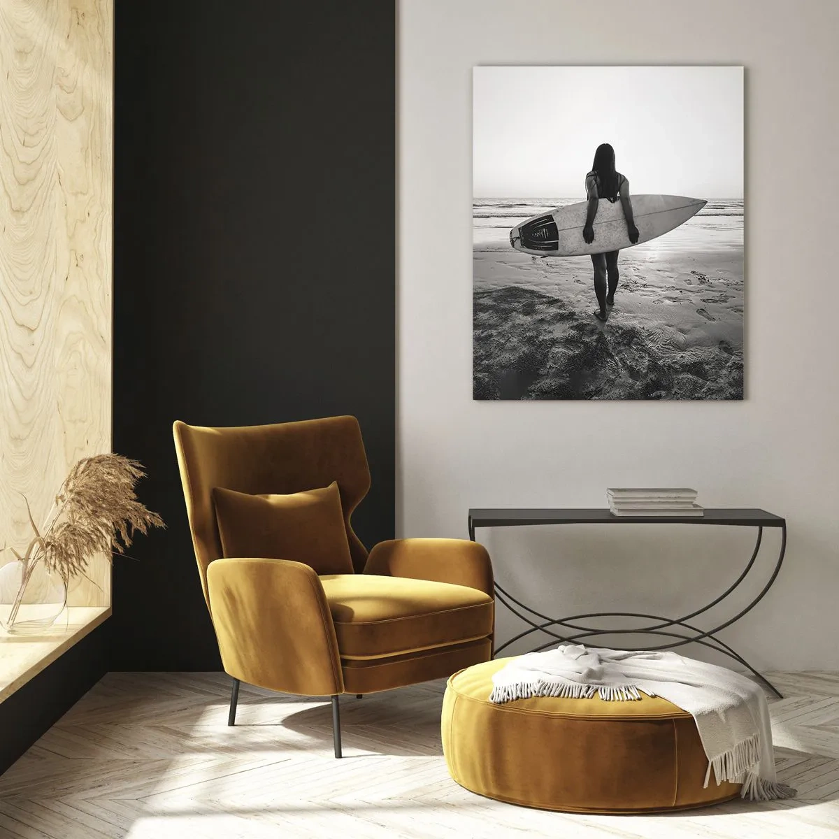 Quadro em vidro - Filha da onda do mar - 50x70 cm