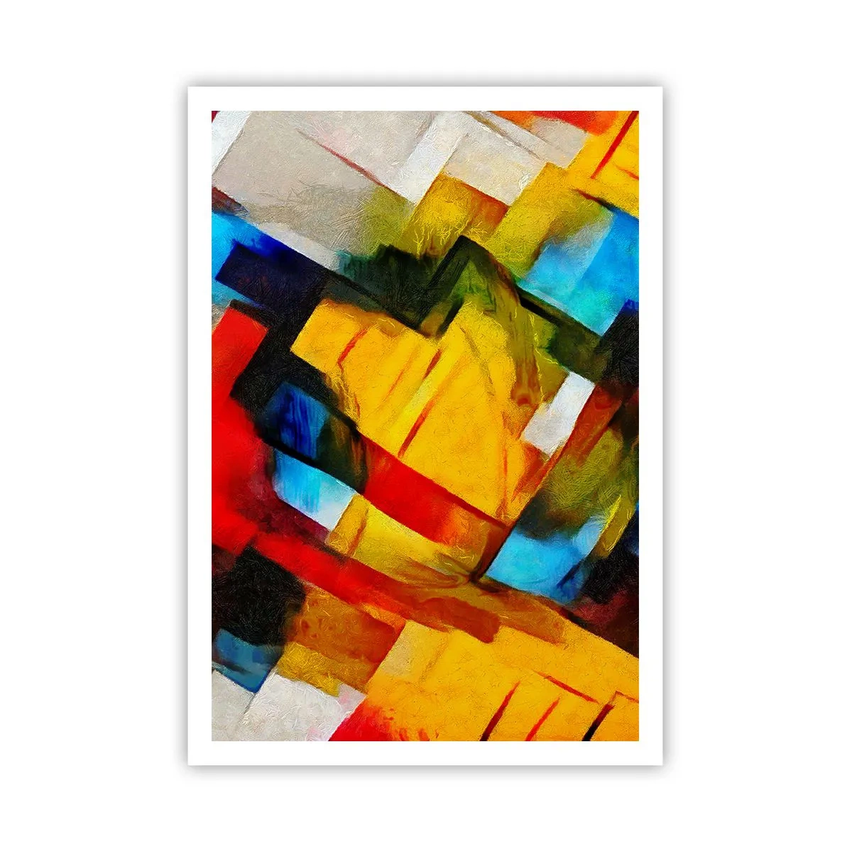 Pôster - Camadas multicoloridas - 70x100 cm