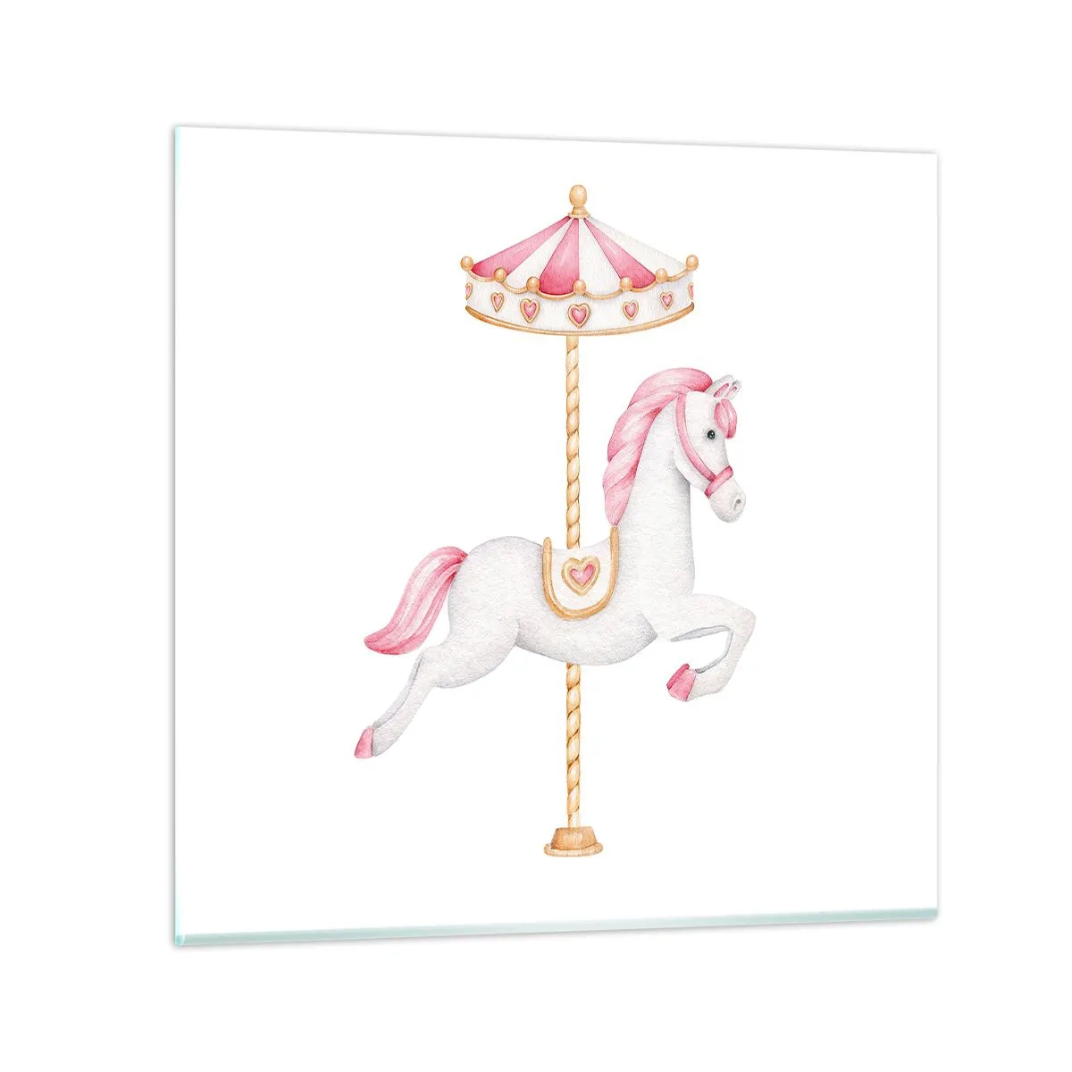 Quadro em vidro - Caiu no chão - 40x40 cm