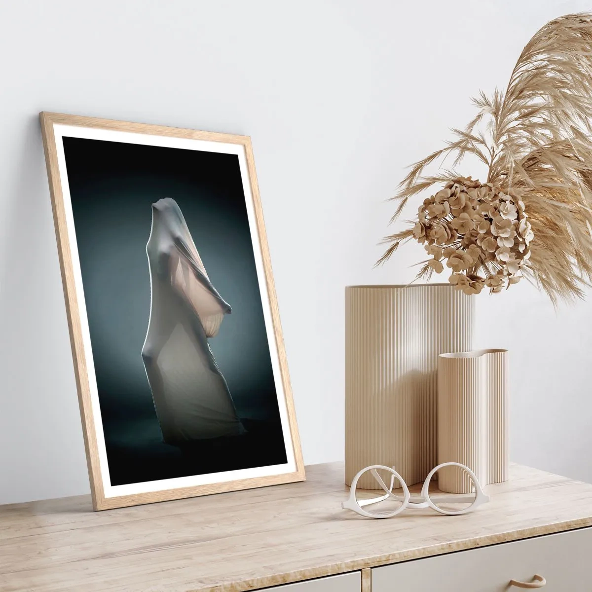 Pôster com moldura de carvalho claro - Desejos ocultos - 30x40 cm