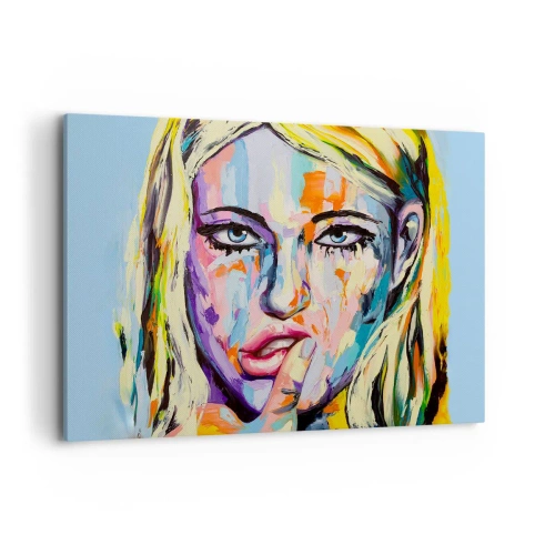 Quadro em tela - Olhe-a diretamente nos olhos - 100x70 cm